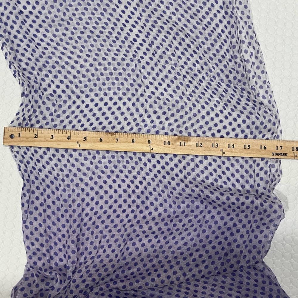 Purple Polka Dot Scarf/Shawl. Fun and flirty style. Lightweight. - Picture 10 of 10